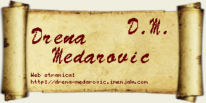 Drena Medarović vizit kartica